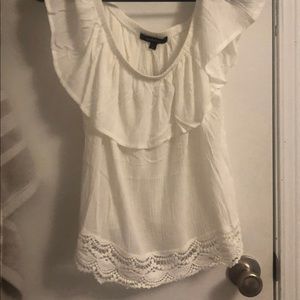 White off the shoulder top